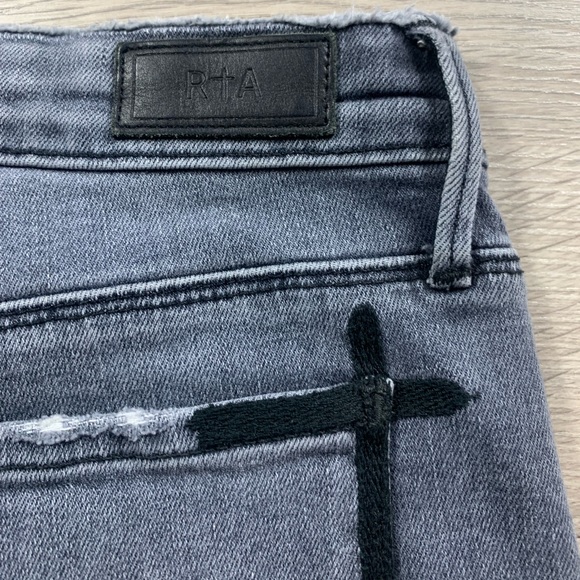 RtA Madrid Grey Skinny Distressed Jeans - Picture 8 of 16